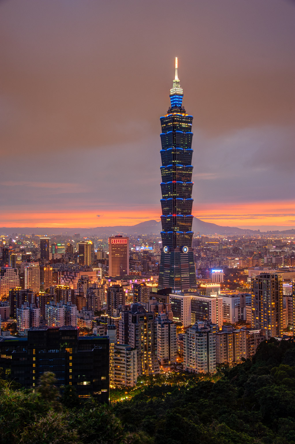 Taipei 101 at Sunset ‹ Dave Wilson Photography